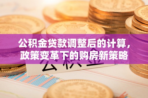 信宜公积金贷款调整后的计算，政策变革下的购房新策略